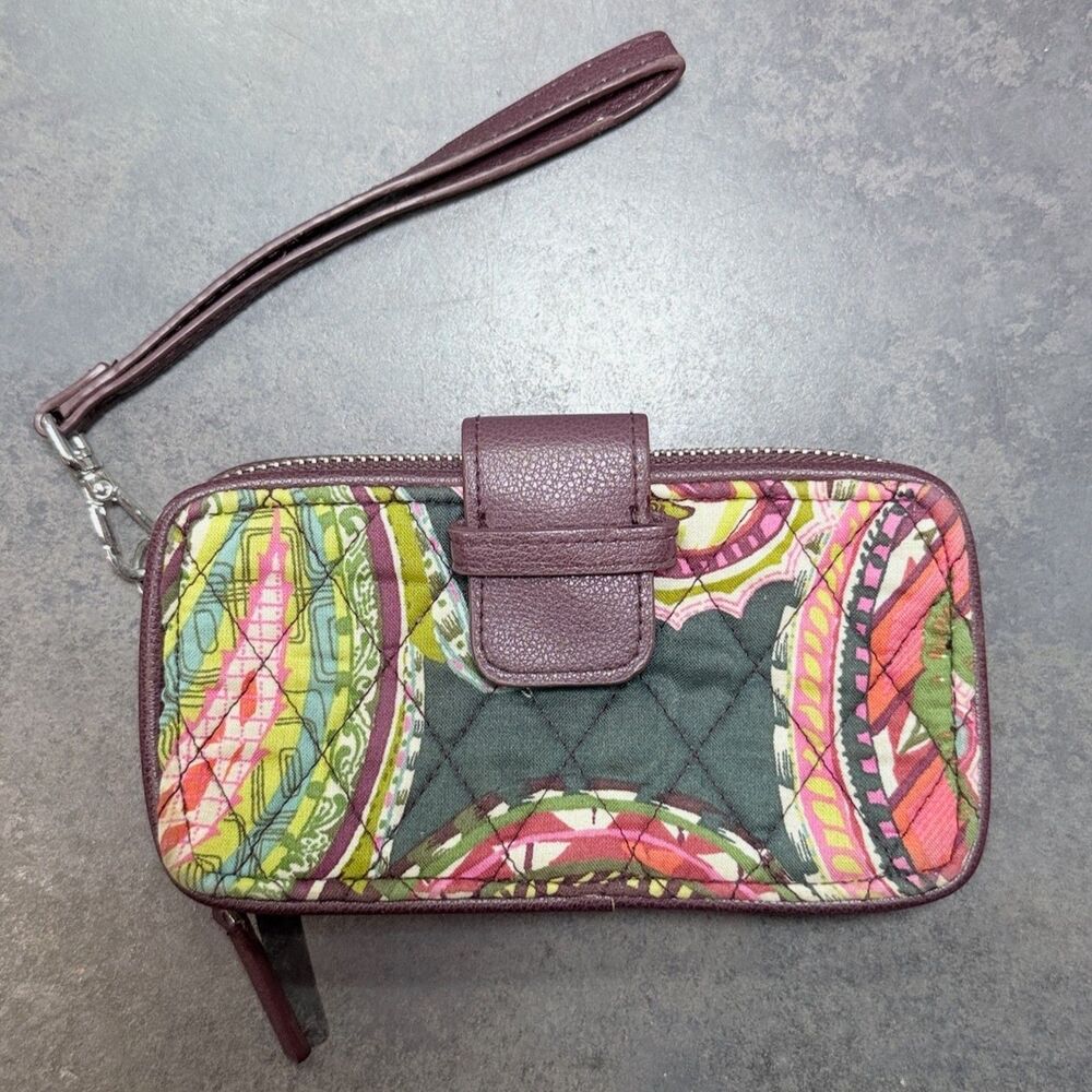 Vera Bradley Signature Wristlet Wallet Heirloom Paisley RFID Grab & Go NWOT